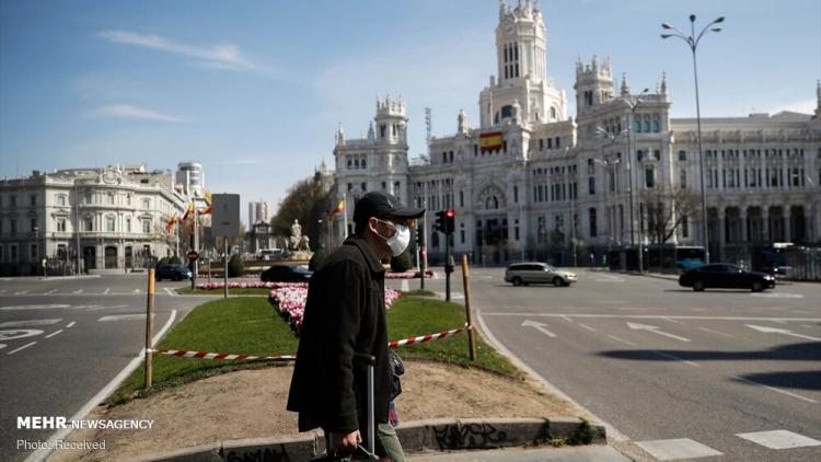 تصاویر قرنطینه شهرهای اسپانیا,عکس های وضعیت اضطراری در اسپانیا,تصاویر قرنطینه در اسپانیا