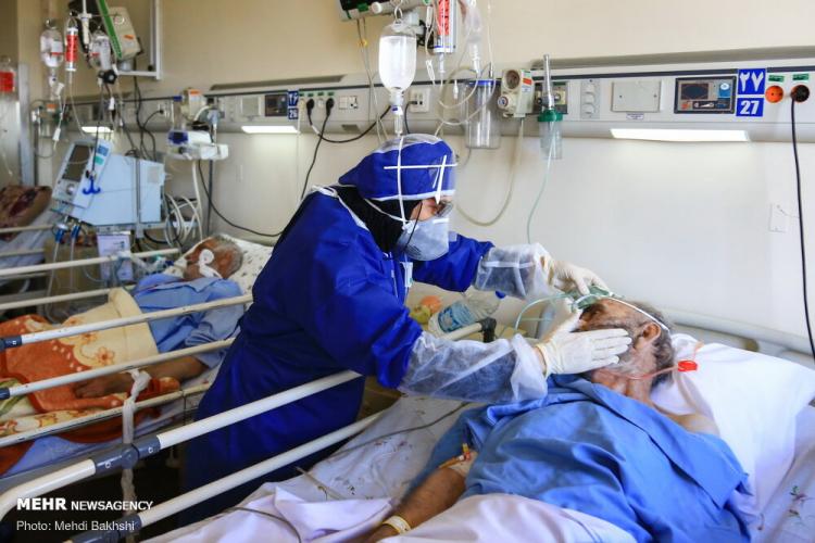 تصاویر بخش ویژه کرونا بیمارستان شهید بهشتی قم,عکس های بیمارستان شهید بهشتی قم,تصاویر شیوع کرونا در قم