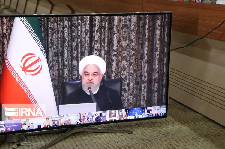 تصاویر ویدیو کنفرانس استاندار هرمزگان با حسن روحانی,تصاویر حسن روحانی,عکس های رئیس جمهور ایران