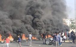 درگیری معترضان با پلیس در بغداد ۱۷ زخمی برجا گذاشت درگیری معترضان با پلیس در بغداد,اخبار سیاسی,خبرهای سیاسی,خاورمیانه