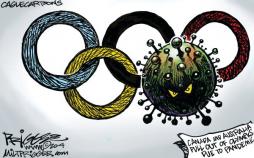 کاریکاتور در مورد لغو المپیک 2020,کاریکاتور,عکس کاریکاتور,کاریکاتور ورزشی
