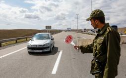 تصاویر جلوگیری از ورود خودروهای غیربومی به تهران,عکس های طرح فاصله گذاری اجتماعی,تصاویر اتوبان تهران قم در روزهای کرونایی