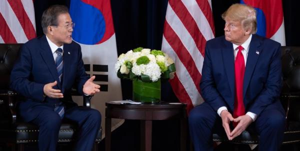ترامپ و رئیس جمهور کره جنوبی,اخبار سیاسی,خبرهای سیاسی,اخبار بین الملل