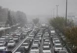 ترافیک سنگین در محورهای خروجی تهران,اخبار اجتماعی,خبرهای اجتماعی,وضعیت ترافیک و آب و هوا