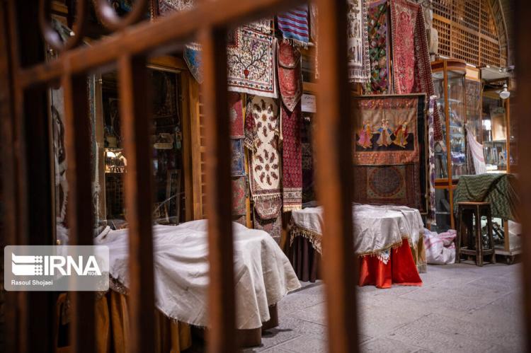 تصاویر بازار تعطیل اصفهان در روزهای کرونا,عکس های تعطیلی بازار اصفهان,تصاویری از بازار اصفهان در روزهای کرونایی