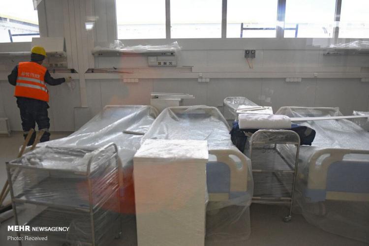 تصاویر افتتاح بیمارستان بیماری‌های عفونی در مسکو,عکس های افتتاح بیمارستان بیماری‌های عفونی در مسکو,تصاویر بیمارستان جدید برای بیماران مبتلا به کرونا