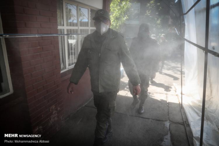 تصاویر پیشگیری از ویروس کرونا,عکس های پایگاه ارتش,تصاویر پیشگیری از کرونا در پایگاه ارتش
