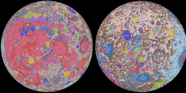 «نقشه زمین شناسی یکپارچه ماه»,اخبار علمی,خبرهای علمی,نجوم و فضا