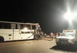 برخورد اتوبوس و کامیون در اتوبان ساوه به تهران,اخبار حوادث,خبرهای حوادث,حوادث