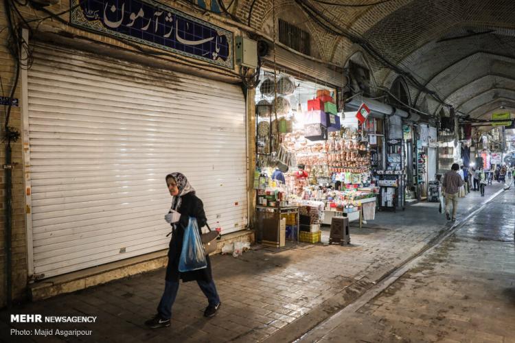 تصاویر بالارفتن کرکره بازار تهران,عکس های باز شدن بازار تهران,تصاویری از بازگشایی بازار تهران پس از تعطیلی به دلیل کرونا