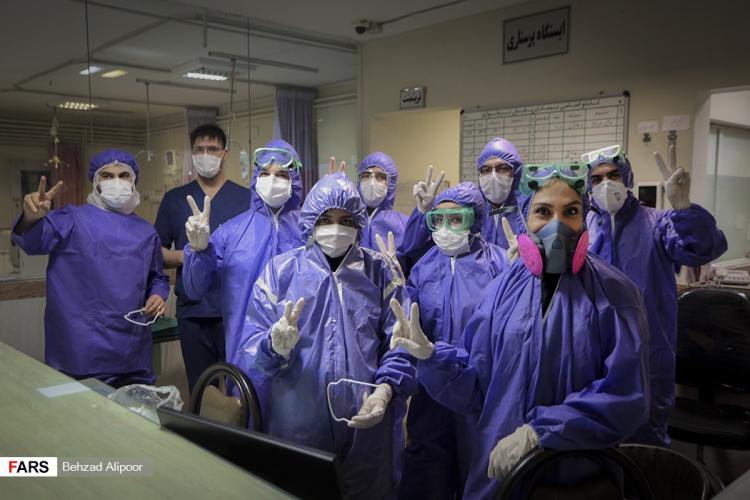 تصاویر پرستاران در خط مقدم مبارزه با کرونا,ویدیو پرستاران در جنگ با کرونا,عکس مریم پرستار همدانی