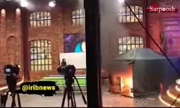 فیلم/ حادثه در استودیو ضبط برنامه «میدون» شبکه سه سیما