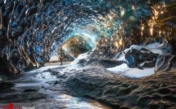 تصاویر غار یخی ایسلند,عکس های غار یخی ایسلند,تصاویری از غار یخی در ایسلند