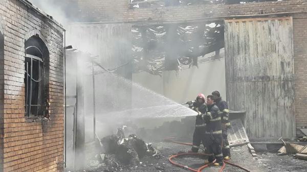 آتش سوزی کارخانه تولیدی در ورامین,کار و کارگر,اخبار کار و کارگر,حوادث کار 
