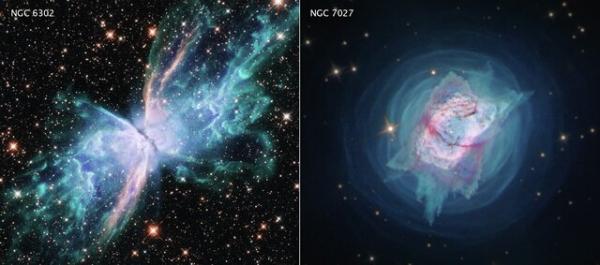 تصویر تلسکوپ فضایی هابل از دو سحابی در فضا,اخبار علمی,خبرهای علمی,نجوم و فضا