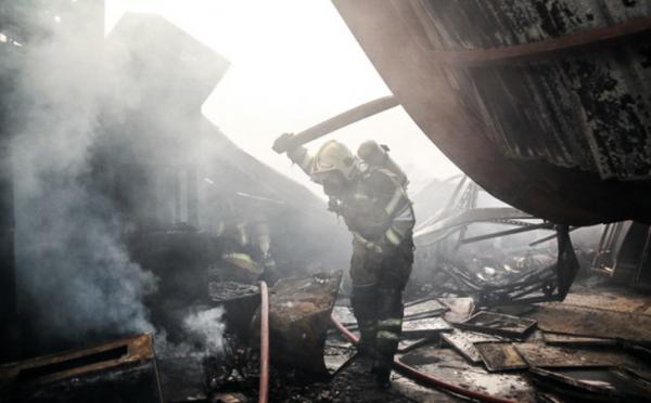 آتش سوزی در بارانداز کالای چندهزار متری در تهران,اخبار حوادث,خبرهای حوادث,حوادث امروز