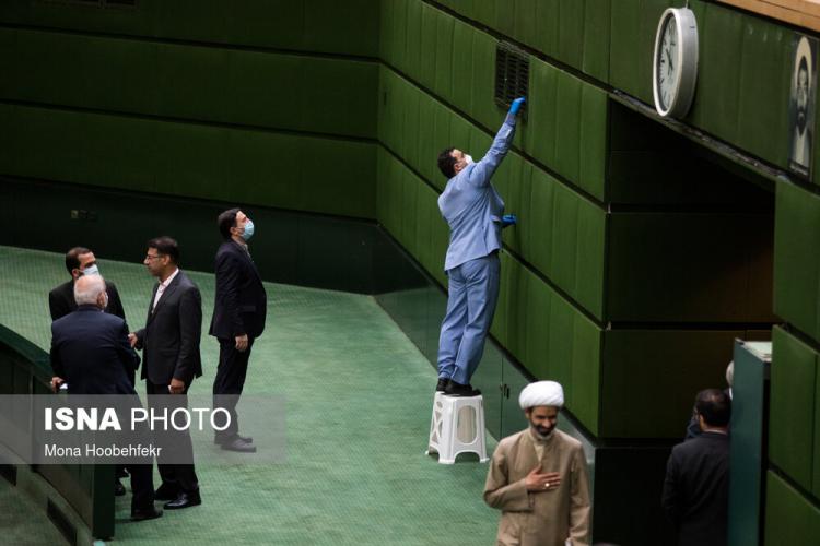 تصاویر جلسه علنی مجلس شورای اسلامی در خرداد 99,عکس های مجلس در تاریخ 18 خرداد 99,تصاویری از نشست مجلس در 18 خرداد