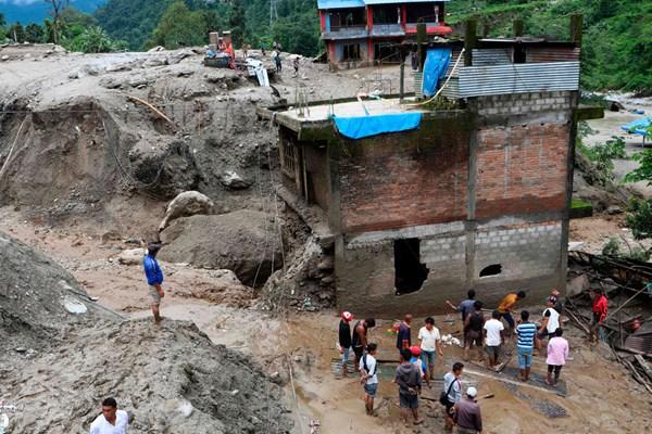 سیل و رانش زمین در نپال,اخبار حوادث,خبرهای حوادث,حوادث طبیعی