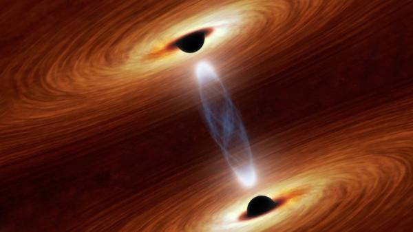 رصد نور حاصل از برخورد دو سیاهچاله,اخبار علمی,خبرهای علمی,نجوم و فضا