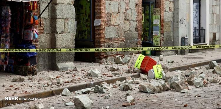 تصاویر زلزله در مکزیک,عکس های زلزله در مکزیک,تصاویری از حوادث مکزیک