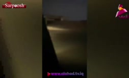 فیلم/ حمله به نیروهای آمریکایی در عراق و به آتش کشیدن ۳ زره پوش