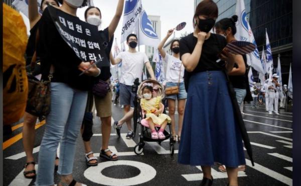 اعتراضات در کره جنوبی,اخبار سیاسی,خبرهای سیاسی,اخبار بین الملل