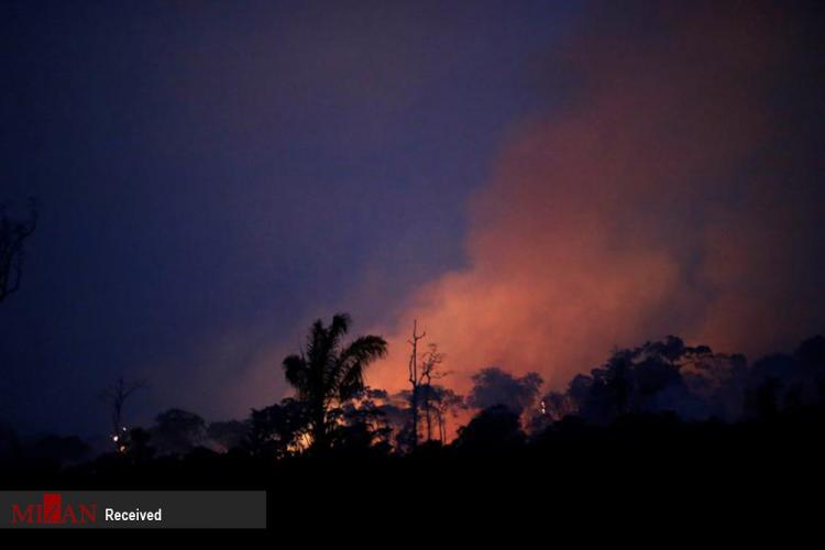 تصاویر آتش سوزی در جنگل‌های آمازون,عکس های آتش گرفتن جنگل های آمازون,تصاویر آتش در جنگل های آمازون