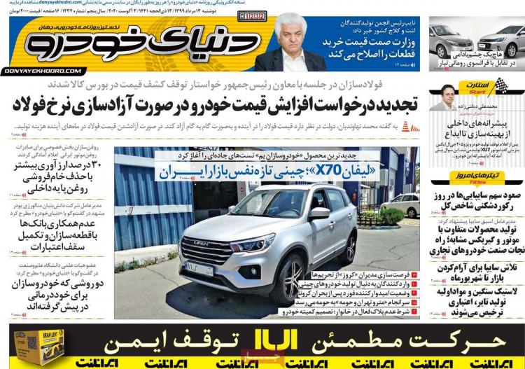 عناوین روزنامه های اقتصادی دوشنبه 13 مرداد 1399 عناوین روزنامه های اقتصادی دوشنبه 13 مرداد 1399,روزنامه,روزنامه های امروز,روزنامه های اقتصادی