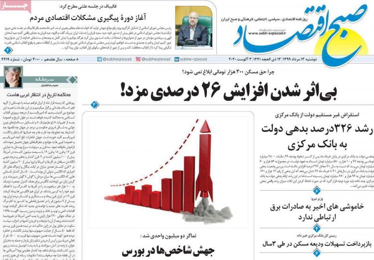 عناوین روزنامه های اقتصادی دوشنبه 13 مرداد 1399 عناوین روزنامه های اقتصادی دوشنبه 13 مرداد 1399,روزنامه,روزنامه های امروز,روزنامه های اقتصادی