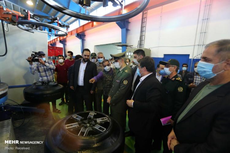 تصاویر افتتاح کارخانه تولید لاستیک SUV,عکس های کارخانه تولید لاستیک در ایران,تصاویری از افتتاح کارخانه تولید لاستیک SUV ایرانی