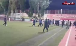 فیلم/ درگیری شدید در تبریز بعد از ناکامی مس کرمان