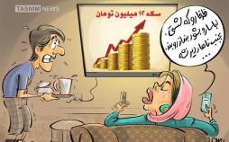 کاریکاتور در مورد قیمت سکه و شرایط سخت ازدواج,کاریکاتور,عکس کاریکاتور,کاریکاتور اجتماعی