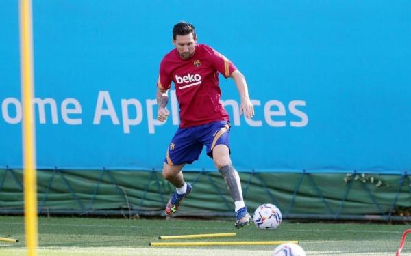 لیونل مسی در تمرینات بارسلونا,اخبار فوتبال,خبرهای فوتبال,اخبار فوتبال جهان