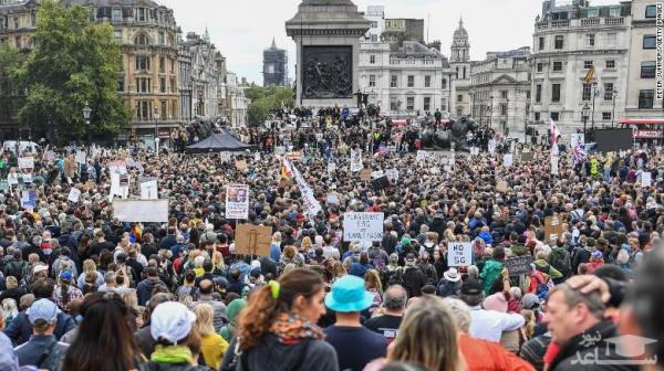 تظاهرات علیه محدودیت های کرونایی