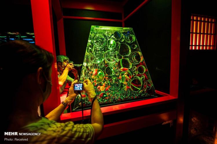 تصاویر نمایش هزاران ماهی قرمز در نمایشگاه هنر آکواریوم ژاپن,عکس های نمایشگاه هنر آکواریوم ژاپن,تصاویر نمایشگاه هنر آکواریوم ژاپن