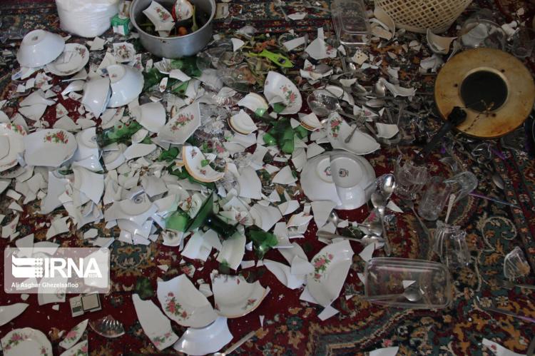 تصاویر رامیان گلستان بعد از زلزله,عکس های زلزله در رامیان گلستان,تصاویر زلزله 5 ریشتری در رامیان گلستان