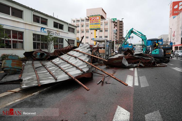 تصاویر طوفان هایشن در ژاپن,عکس های طوفان ژاپن,تصاویر طوفان هایشن
