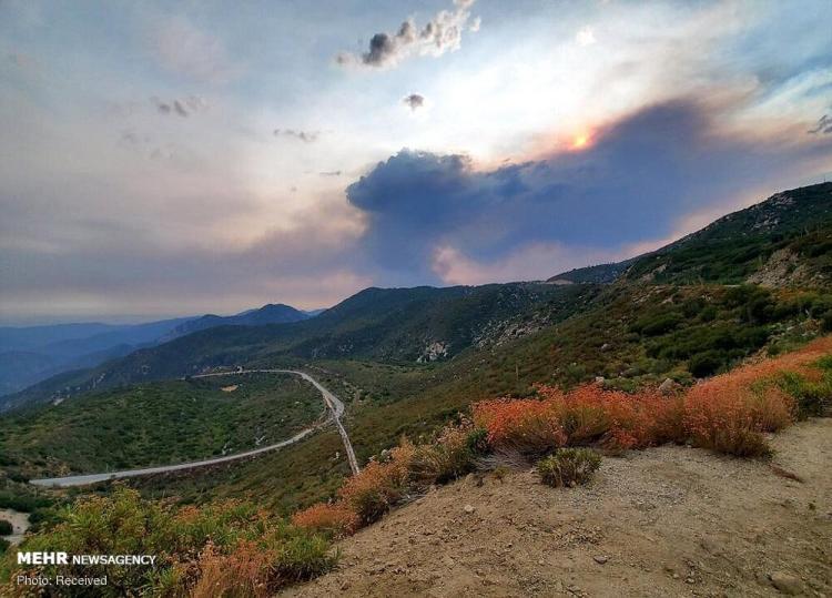 تصاویر شدت گرفتن آتش سوزی جنگل های کالیفرنیا,عکس های آتش سوزی جنگل های کالیفرنیا,تصاویر آتش سوزی در کالیفرنیا