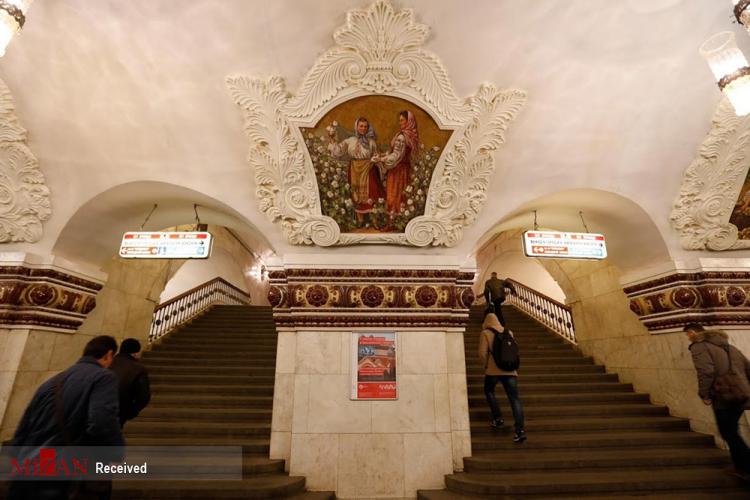 تصاویر مترو مسکو,عکس های سفر به زیر زمین در مترو مسکو,تصاویری از متروی مسکو