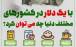 اینفوگرافیک در مورد ارزش یک دلار در کشورهای جهان
