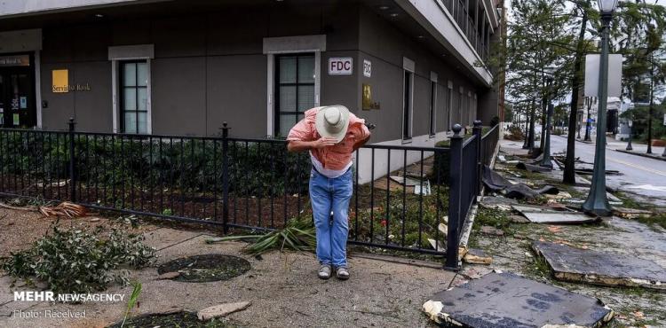 تصاویر خسارات ناشی از طوفان سالی در آمریکا,عکس های طوفان در آمریکا,تصاویر طوفان آمریکا