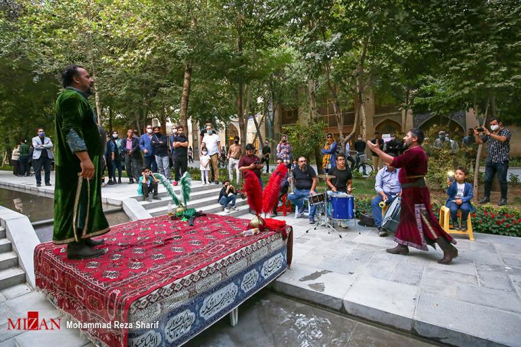 تصاویر اجرای تعزیه در چهارباغ اصفهان,عکس های تعزیه در اصفهان,تصاویر مراسم تعزیه خوانی در اصفهان