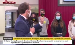 فیلم/ سرفه ماکرون سوژه شبکه‌های اجتماعی شد