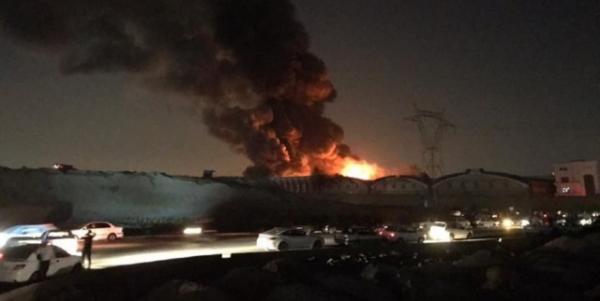 آتش‌سوزی گسترده در کارخانه لبنیاتی میهن اسلامشهر,اخبار حوادث,خبرهای حوادث,حوادث امروز