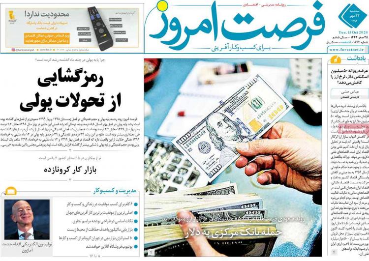 عناوین روزنامه های اقتصادی سهشنبه 22 مهر 1399 عناوین روزنامه های اقتصادی سهشنبه 22 مهر 1399,روزنامه,روزنامه های امروز,روزنامه های اقتصادی