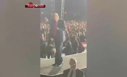فیلم/ رقصیدن ترامپ در میتینگ انتخاباتی‌اش