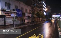 تصاویر تهران پس از اعمال محدودیت های جدید کرونایی,تصاویر تهران در شرایط کرونایی,عکس های تهران بعد از ساعت 18 در آبان 99
