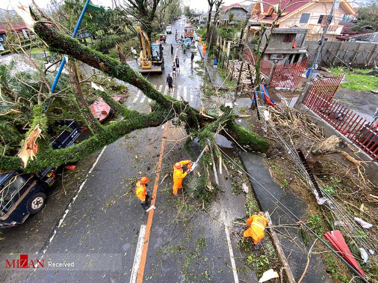 تصاویر طوفان در فیلیپین,عکس های طوفان 1 نوامبر در فیلیپین,تصاویر طوفان گونی در فیلیپین
