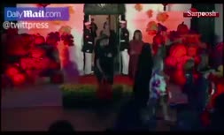 فیلم/ جشن هالووین در کاخ سفید با حضور دونالد و ملانیا ترامپ