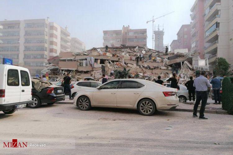 تصاویر زلزله در ترکیه,عکس های زلزله ترکیه,تصاویر زلزله در ازمیر ترکیه